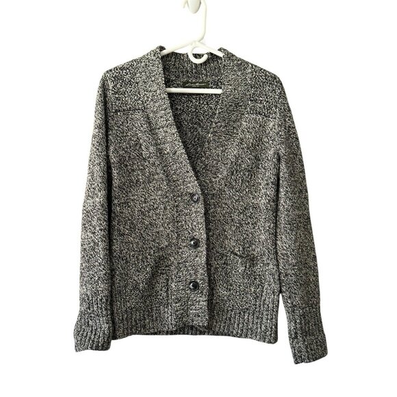 Eddie Bauer‎ Chunky Knit Cardigan Woman's Size Small Wool Blend Classic Modern - Picture 1 of 16